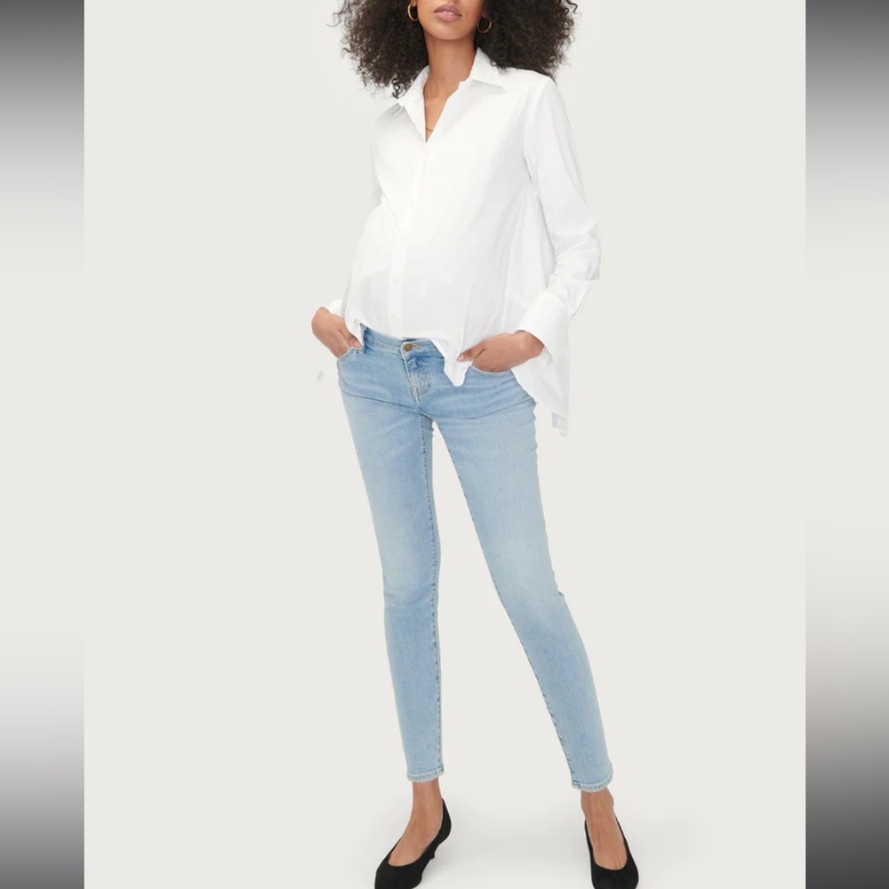 Hatch The Slim Maternity Jean — Sz 26, Light Wash